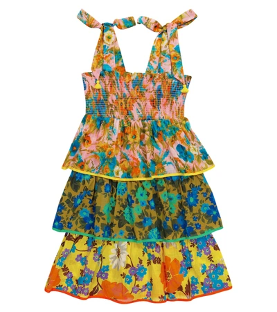 Shop Zimmermann Estelle Cotton Dress In Multicoloured