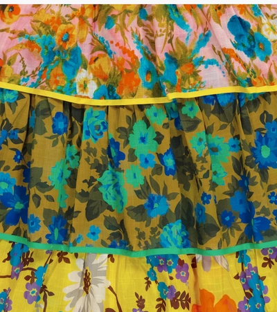 Shop Zimmermann Estelle Cotton Dress In Multicoloured