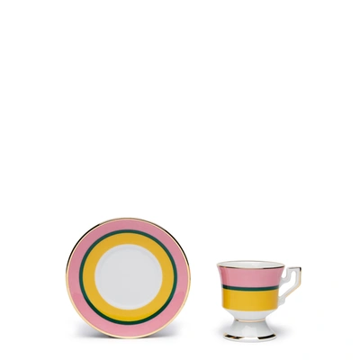 Shop La Doublej Espresso Cup Set Of 2 In Rainbow Giallo