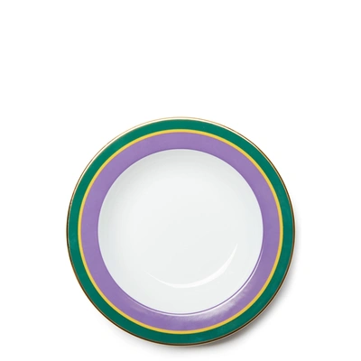 Shop La Doublej Soup And Dinner Plates Set Of 2 In Rainbow Viola