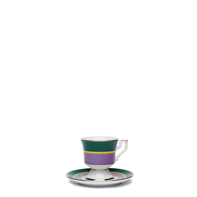 Shop La Doublej Espresso Cup Set Of 4 In Rainbow Mix