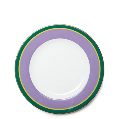 Shop La Doublej Soup And Dinner Plates Set Of 2 In Rainbow Viola