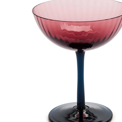La Doublej Set Of 2 Champagne Glasses In Viola