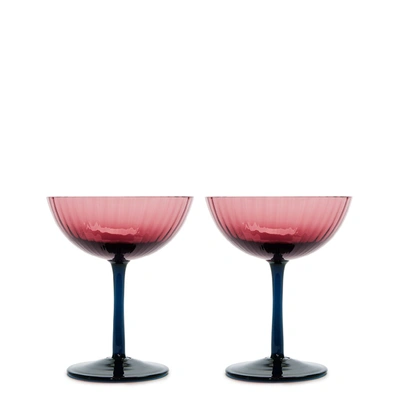 Shop La Doublej Champagne Coupe Set Of 4 In Mixed