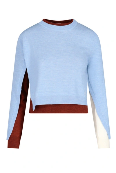 Shop Jw Anderson Layered Panelled Jumper In Multi