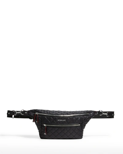 Mz Wallace Women's Quilted Nylon Sling Crossbody Bag In Black