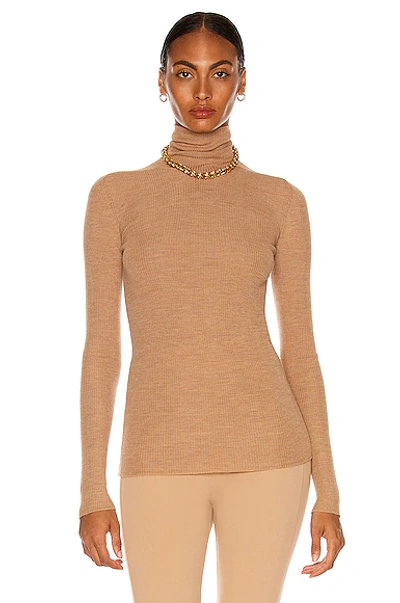 Shop Wardrobe.nyc Turtleneck In Camel