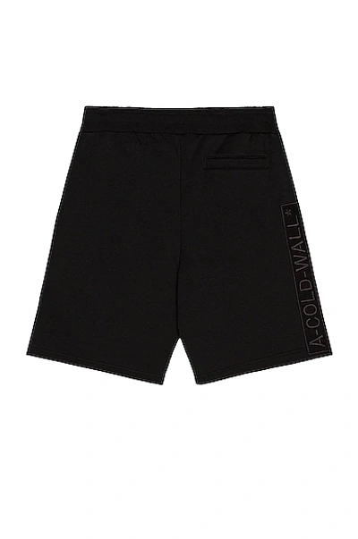 Shop A-cold-wall* Logo Embroidery Short In Black