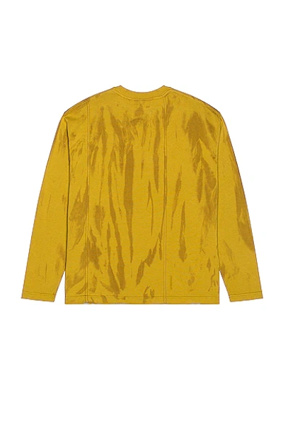 Shop A-cold-wall* Overdyed Print Long Sleeve Tee In Chartreuse