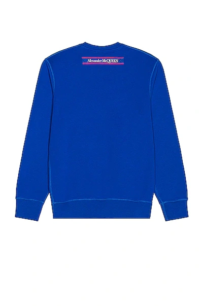 Shop Alexander Mcqueen Sweatshirt In Bold Blue
