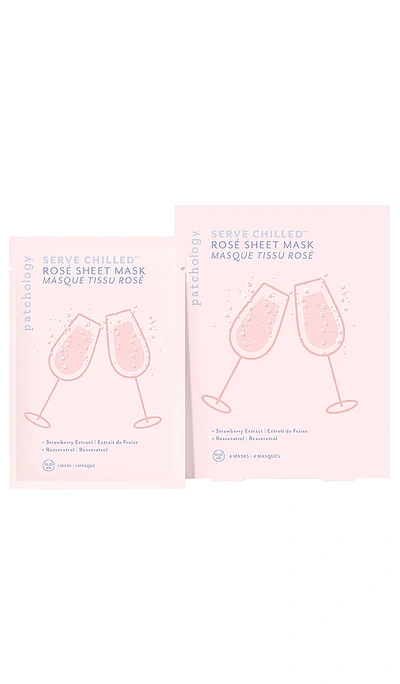 Shop Patchology Serve Chilled Rose All Day Sheet Mask 4 Pack In Beauty: Na