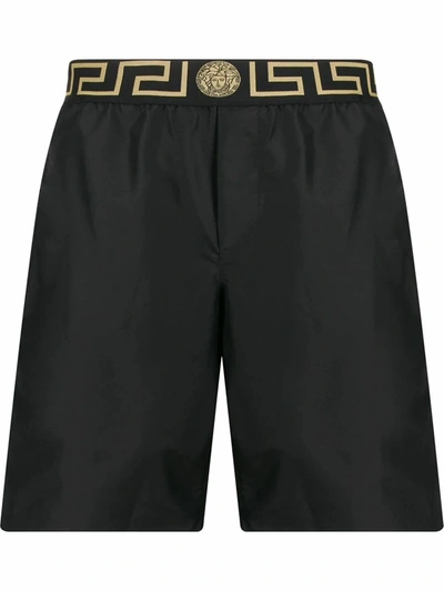 Shop Versace Men's Black Polyester Trunks