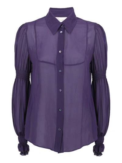 Pre-owned Red Valentino Clothing In Purple