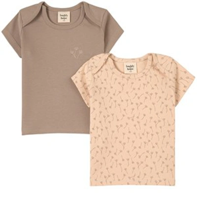 Shop Buddy & Hope 2-pack Sand Baby T-shirt In Beige