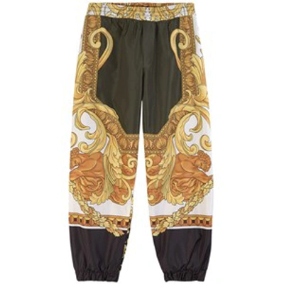 Shop Versace Gold Baroccoflage Sweatpants