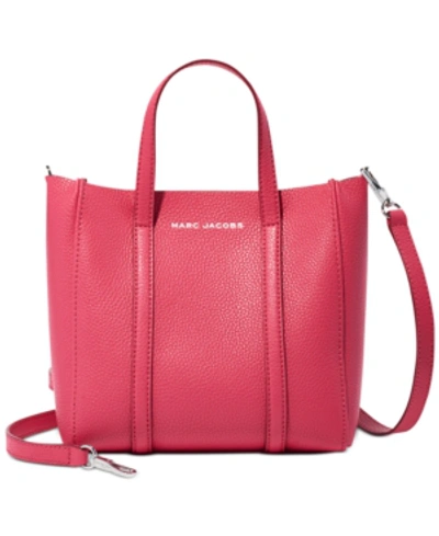 Shop Marc Jacobs Mini Leather Tote In Claret Red
