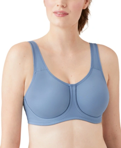 Shop Wacoal Sport High-impact Underwire Bra 855170, Up To H Cup In Ashley Blue