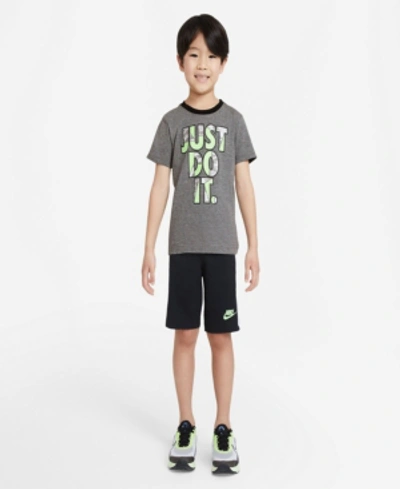 Shop Nike Toddler Boys T-shirt And Shorts Set In Black