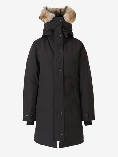 Shop Canada Goose Shelburne Fur In Black