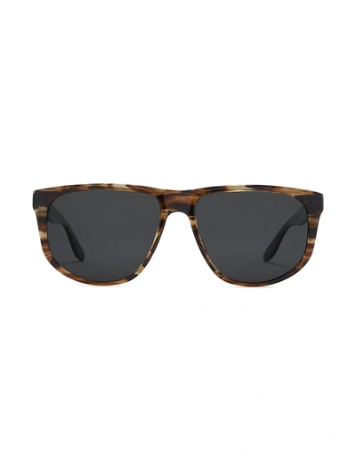 Shop Barton Perreira Men's Lono 57mm Polarized Sunglasses In Tortoise