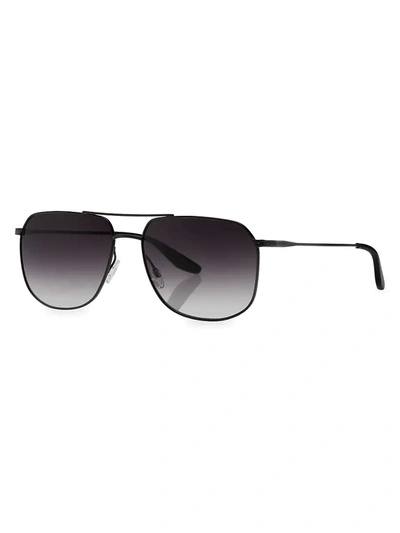 Shop Barton Perreira Javelin 56mm Aviator Sunglasses In Black