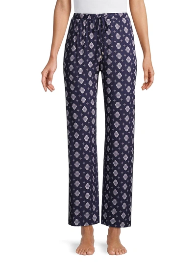 Shop Hanro Sleep & Lounge Woven Pants In Ornamental