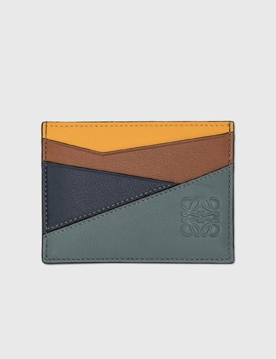 Shop Loewe Puzzle Plain Cardholder In Yellow