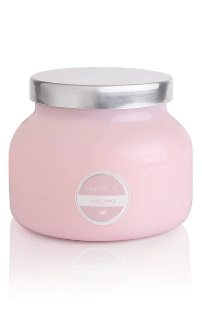 Shop Capri Blue Volcano Signature Jar Candle, One Size oz In Pink