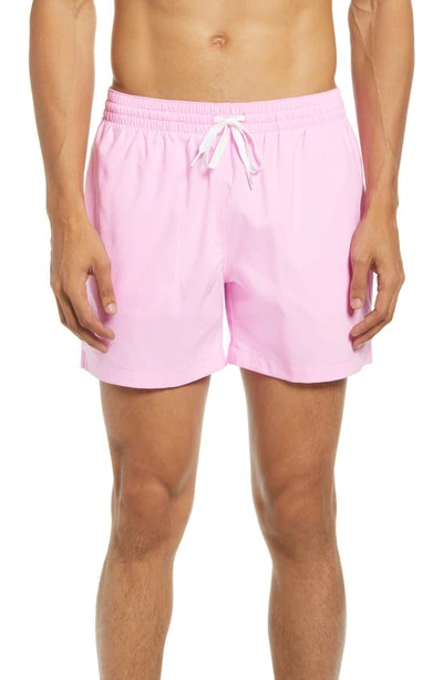 Shop Chubbies 5.5-inch Swim Trunks In Light/ Pastel Pink