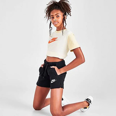 Nike Sportswear Club Big Kids' (Girls') French Terry Shorts.