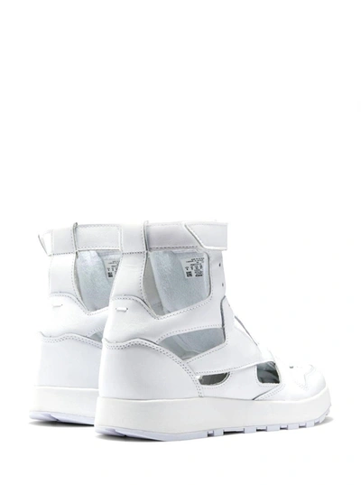 Shop Maison Margiela Mm X Reebok Classic Tabi Sneakers In White Leather