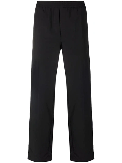 Shop Soulland Erich Straight-leg Trousers In 黑色