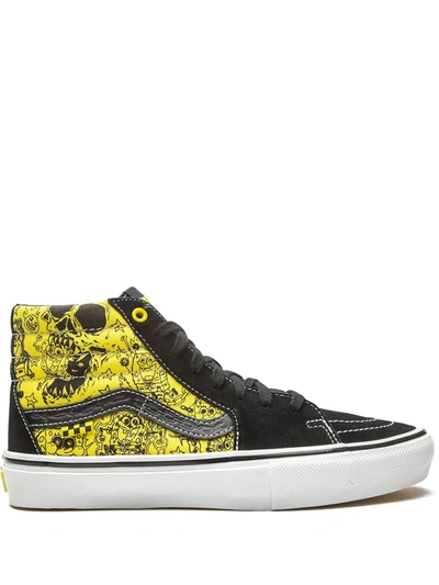 Shop Vans X Spongebob Squarepants Skate Sk8-hi Sneakers In Black