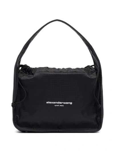 Shop Alexander Wang Ryan Logo-print Tote Bag In Black
