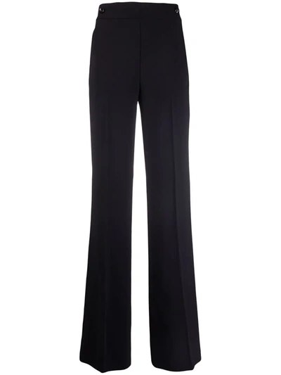 Shop Pinko Tailored Flared Trousers In Black