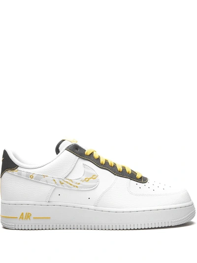Shop Nike Air Force 1 Low "gold Link Zebra" Sneakers In White