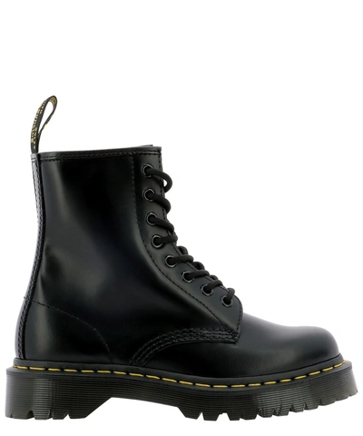 Shop Dr. Martens' "1460 Bex" Military Boots In Black  