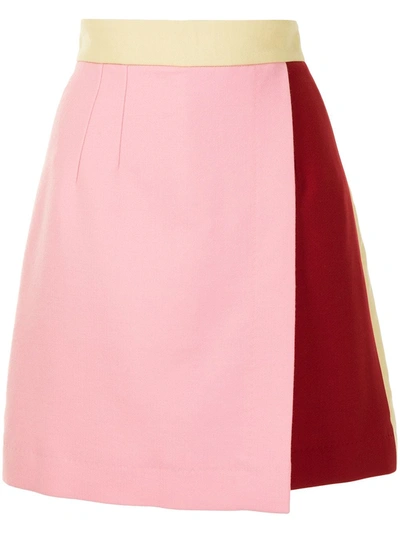 Shop Dolce & Gabbana Colour-block High-waisted Skirt In S9000