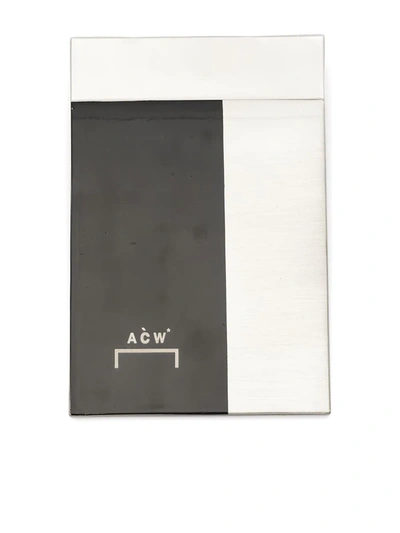 Shop A-cold-wall* Inset Rectangle Badge In Silver