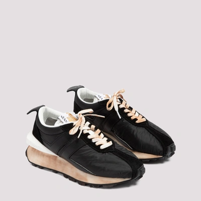 Shop Lanvin Running Sneakers Shoes In Black