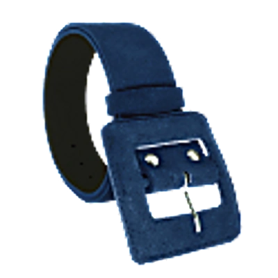 Beltbe Navy Blue Square Buckle Belt In Buckle