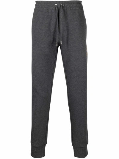Shop Dolce & Gabbana Drawstring-waist Cotton Track Trousers In Grau