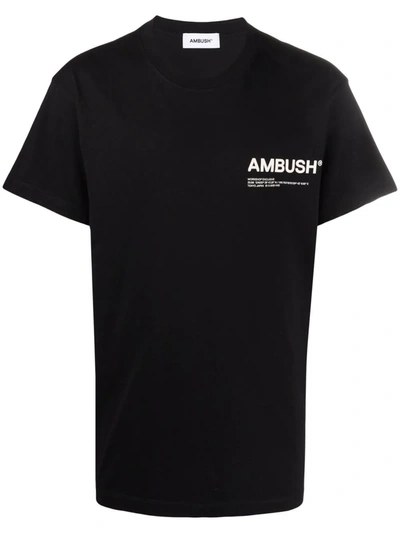 Shop Ambush Logo-print Cotton T-shirt In Schwarz