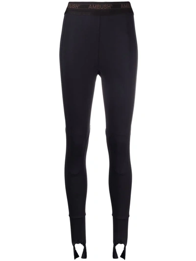 Shop Ambush Stirrup High-waist Leggings In Schwarz