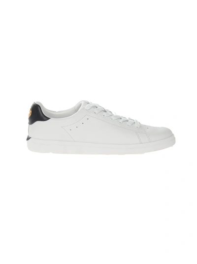 Shop Tory Burch Howell Court Sneakers In Titanium White / Tory Navy