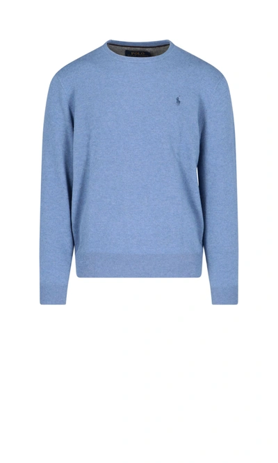 Shop Polo Ralph Lauren Sweater In Blue