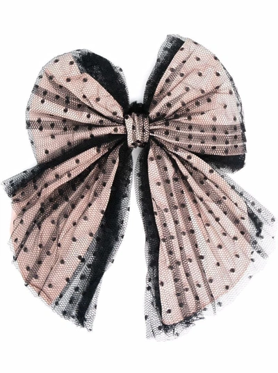 Shop Red Valentino Bowtulle Point Desprit Hair Pin In Pink