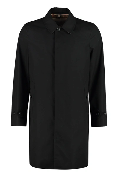 Shop Burberry Pimlico Cotton Trench Coat In Black