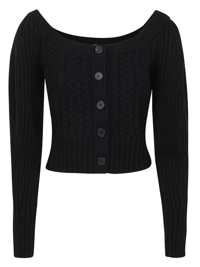 Shop Alexander Mcqueen Cardigan In Black Black