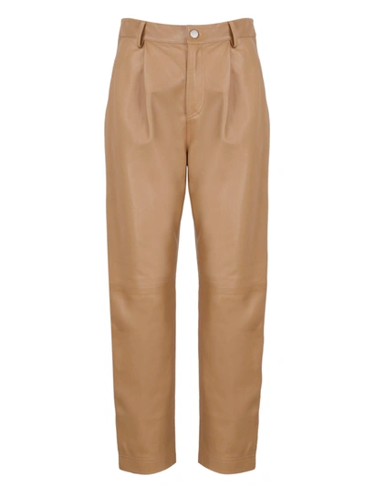 Shop Red Valentino Leather Trousers